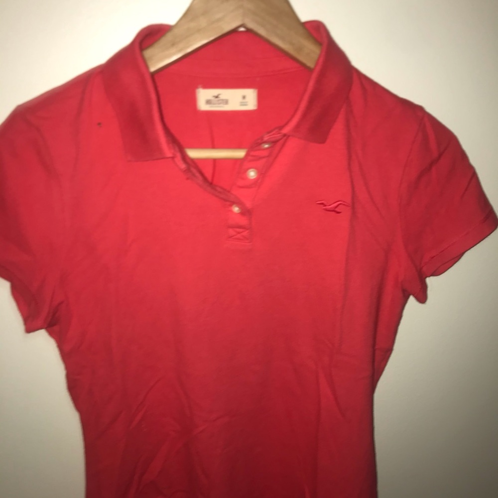 HOLLISTER RED/PINK SHIRT